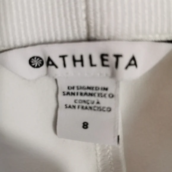 Athleta Glacier Snow Skinny II Cold Weather Water-Repellent Leggings White Sz 8 - Picture 6 of 8